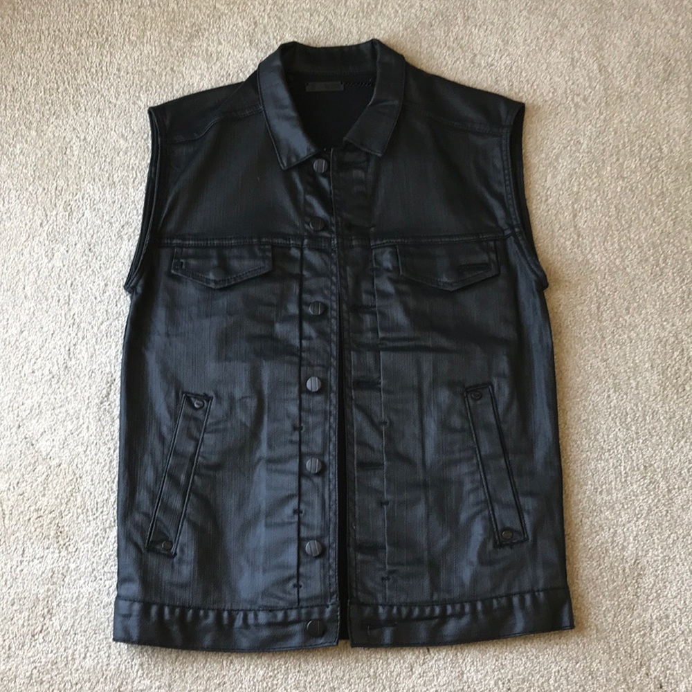 COMUNE BSZA Waxed Denim Sleeveless Medium